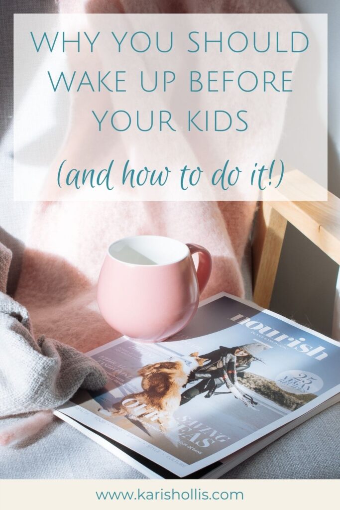 why you should wake up before your kids