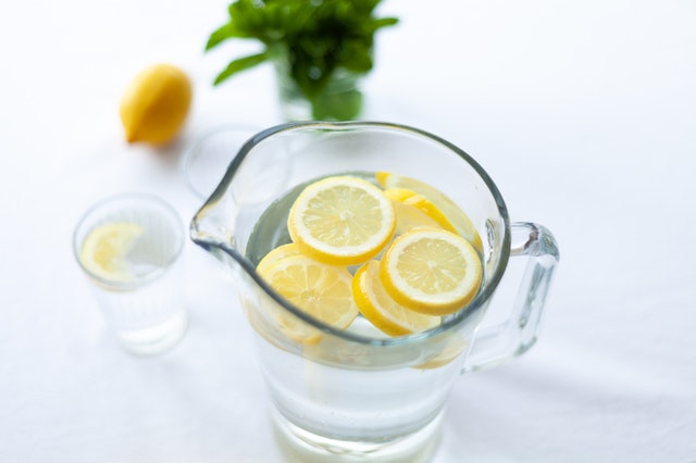 good habits - drink water with lemon